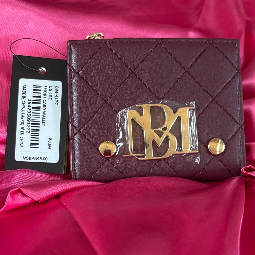 Badgley Mischa  Vegan Burgundy Wallet